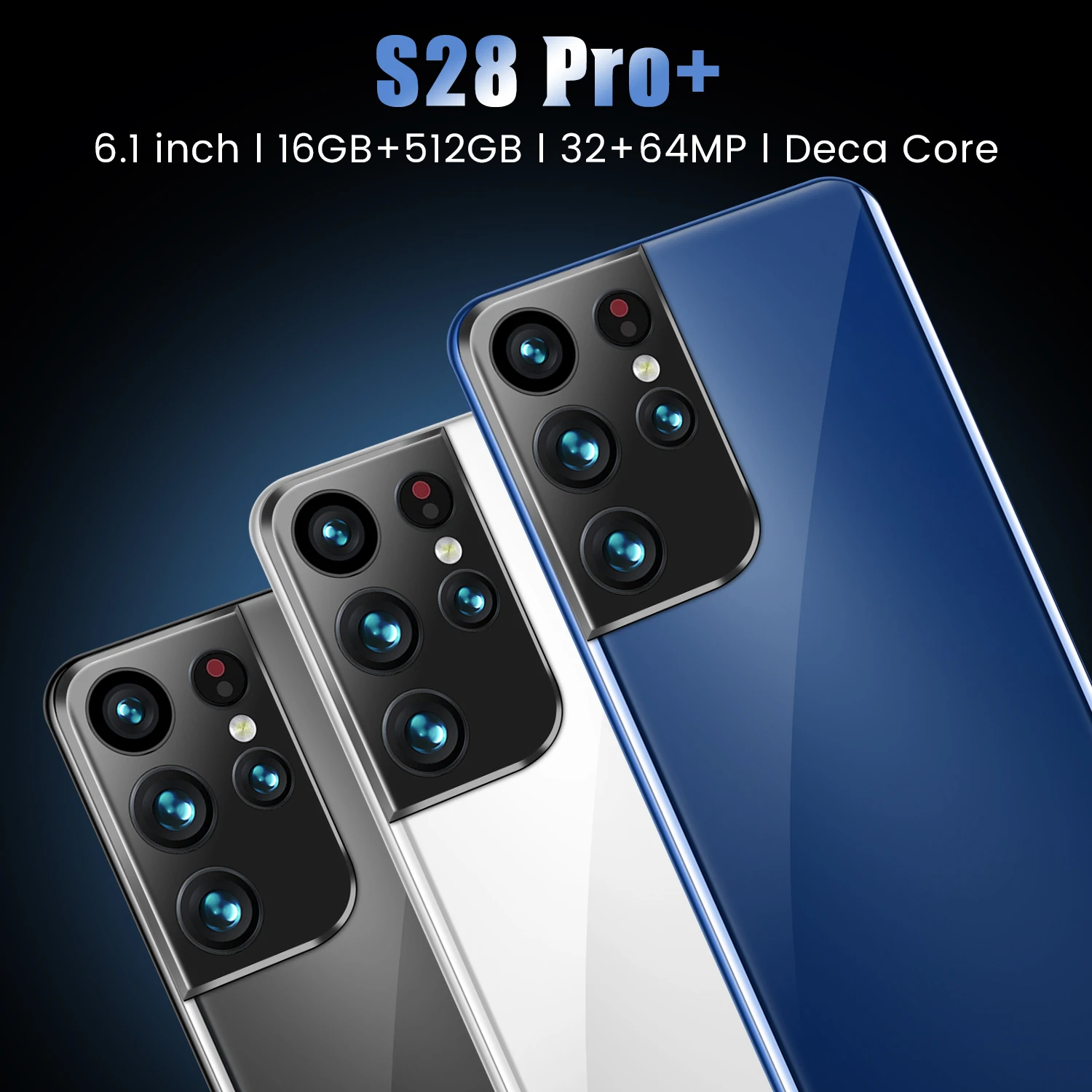 Смартфон S28 Pro + 6 1 дюйма 256 ГБ/512 ГБ | Мобильные телефоны и аксессуары