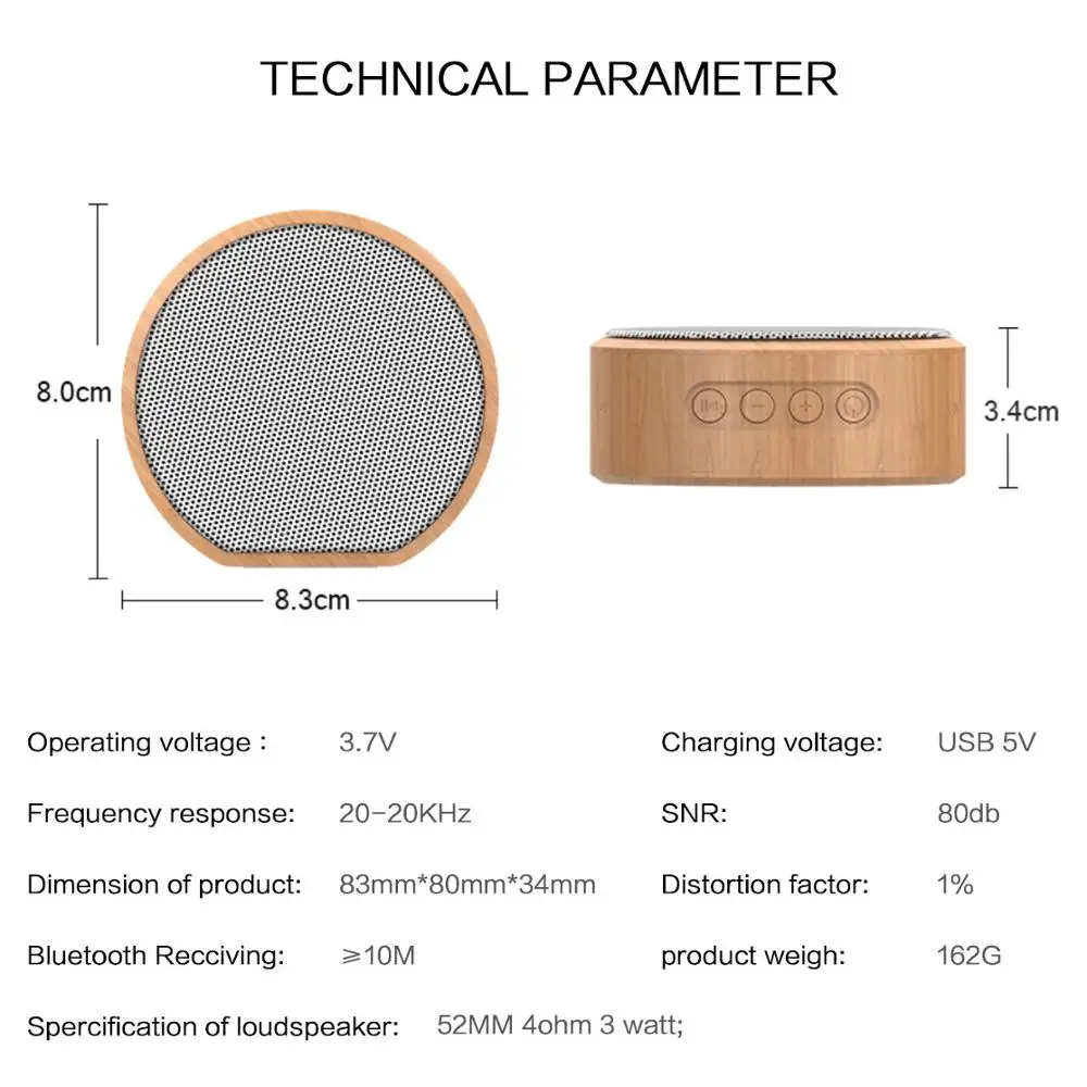 Bluetooth-Колонка STONEGO с громким стереозвуком насыщенными басами FM-радио TF-картой