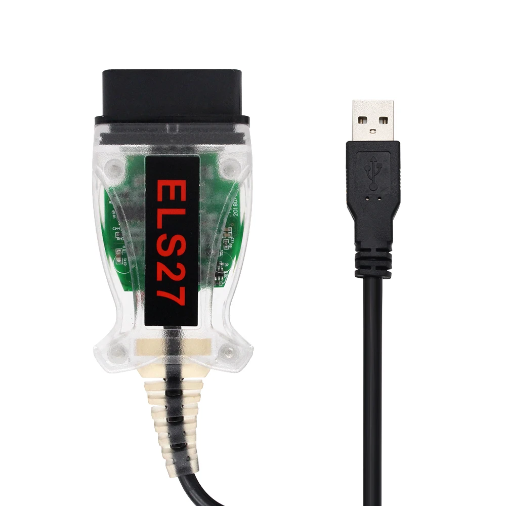Автомобильный диагностический инструмент ELS27 FORScan V2.3.8 ELS Green PCB PIC24HJ128GP + FTDI Mircochip OBD2