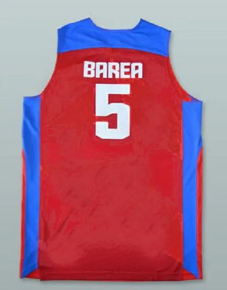 

#5 Jose J.J. Barea Team Puerto Rico Retro Classic Basketball Jersey Mens Stitched Custom Number and name Jerseys