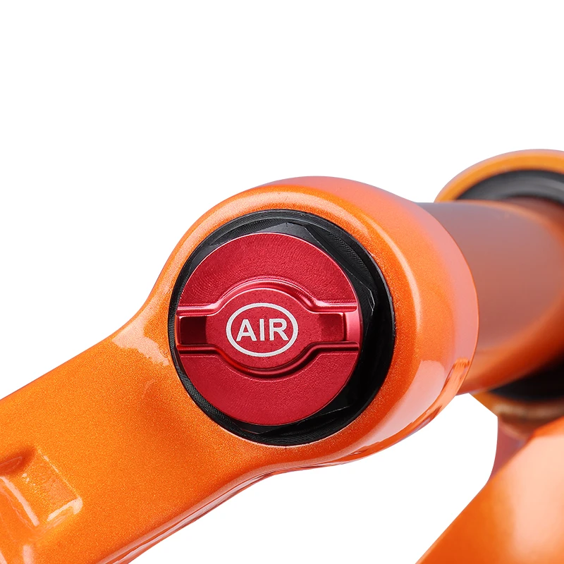 Велосипедная вилка BOLANY Solo Air Orange MTB передняя подвеска прямая/коническая RL/LO 26/27 5/29