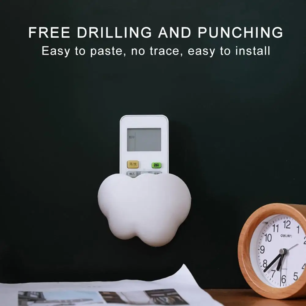 

Cloud Shaped Wall Mounted Storage Box Wall Hanging Shelf Free Punch Multi-purpose Holder Phone Holder Stand Container