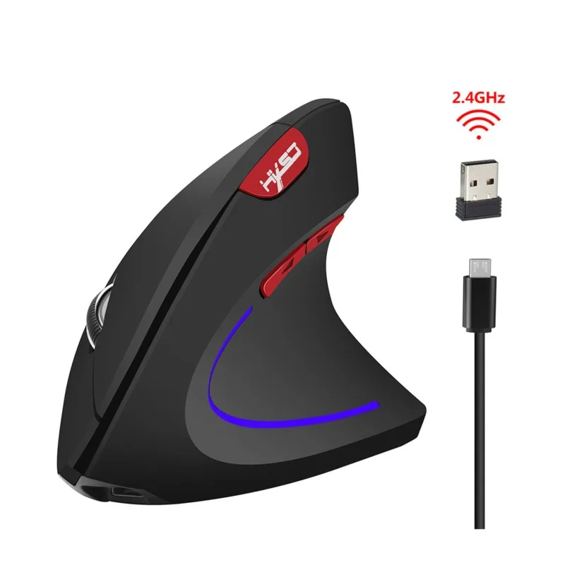 2.4recharge version 2400 dpi Беспроводная оптическая мышь Bluetooth 3,0 приемник эргономичная мышь 2,4 ГГц USB перезаряжаемая мышь для ПК ноутбука для геймера - Цвет: 2.4recharge version
