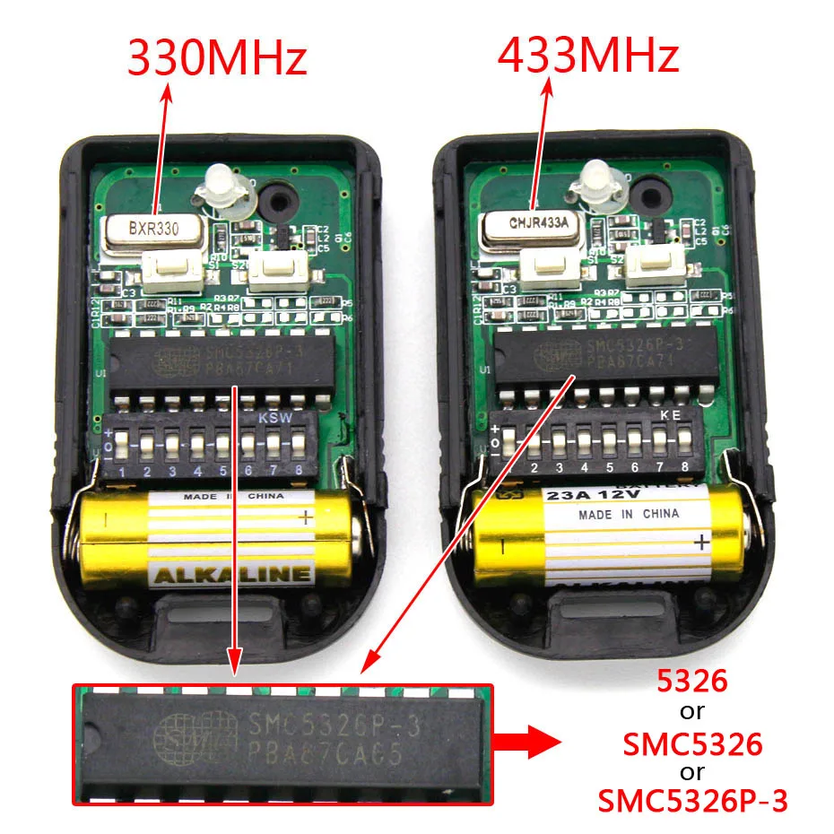 SMC5326 SMC5326P 3 330 МГц 433 удаленный Управление 8 Dip переключатель авто ворота дубликат