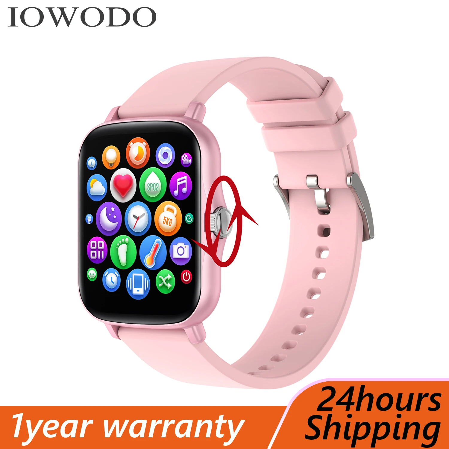 

2021 Men Women Smart Watch Call Message Push 8 Sports Mode Fitness Tracker Bluetooth Smartwatch Heart Rate Sleep Monitor Clock