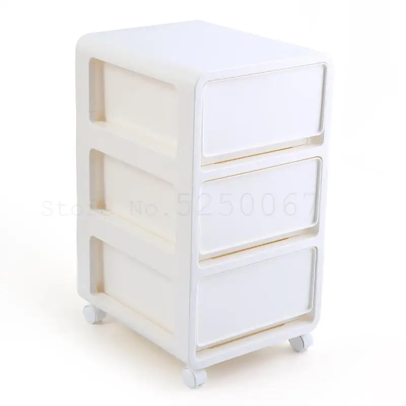 Пластиковый щелевой шкафчик с выдвижным ящиком узкий головкой для роликовой