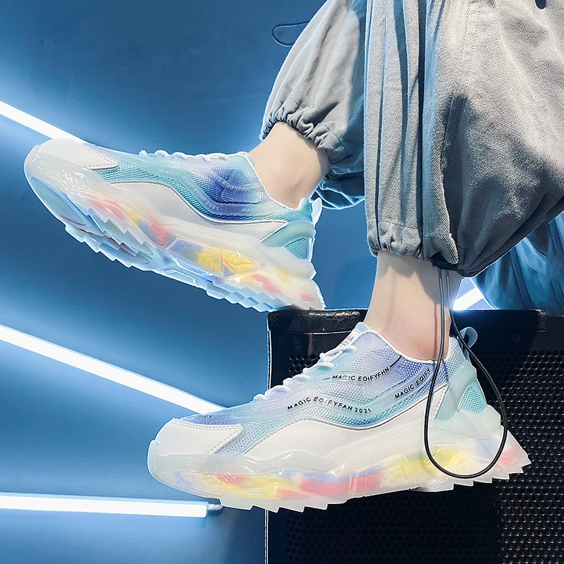 Мужские кроссовки удобная прогулочная светильник дышащая Спортивная обувь для