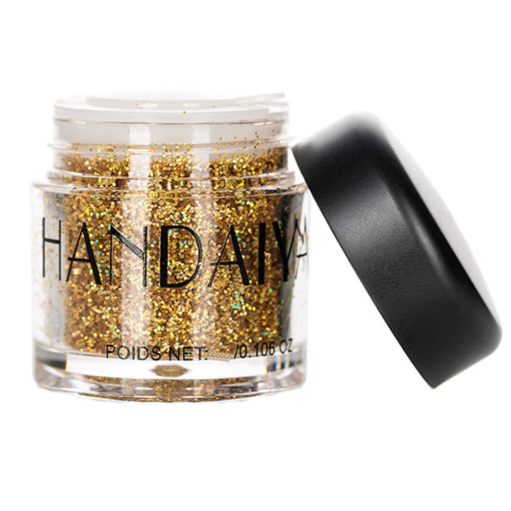 

Women Glitter Sequin Eyeshadow Powder Shiny Eye Makeup Pigment Cosmetic Glitter Portable Easy to UseGlitter Eyeshadow Powder