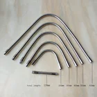 Camal 2 шт. хром M10 Штекерный Разъем Диаметр 10 мм светодиодный гибкий металлический шланг с гусиной шеей с гайками мягкая труба змеиная трубка сделай сам