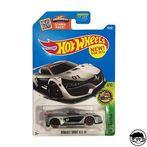 Hot Wheels Renault Sports R.S. 01 Hw Exotics 79/250 2016 длинная карта|Настольный футбол| |