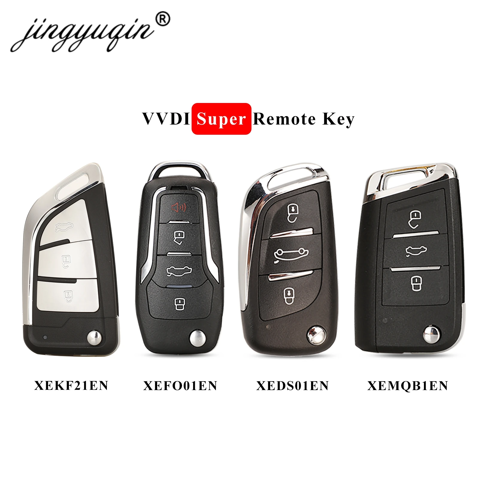 Jingyuqin 5 шт. XEDS01EN XEFO01EN XEMQB1EN XEKF21EN XEKF20EN xhorese VVDI ключ с супер удаленным чипом XT27 для Key