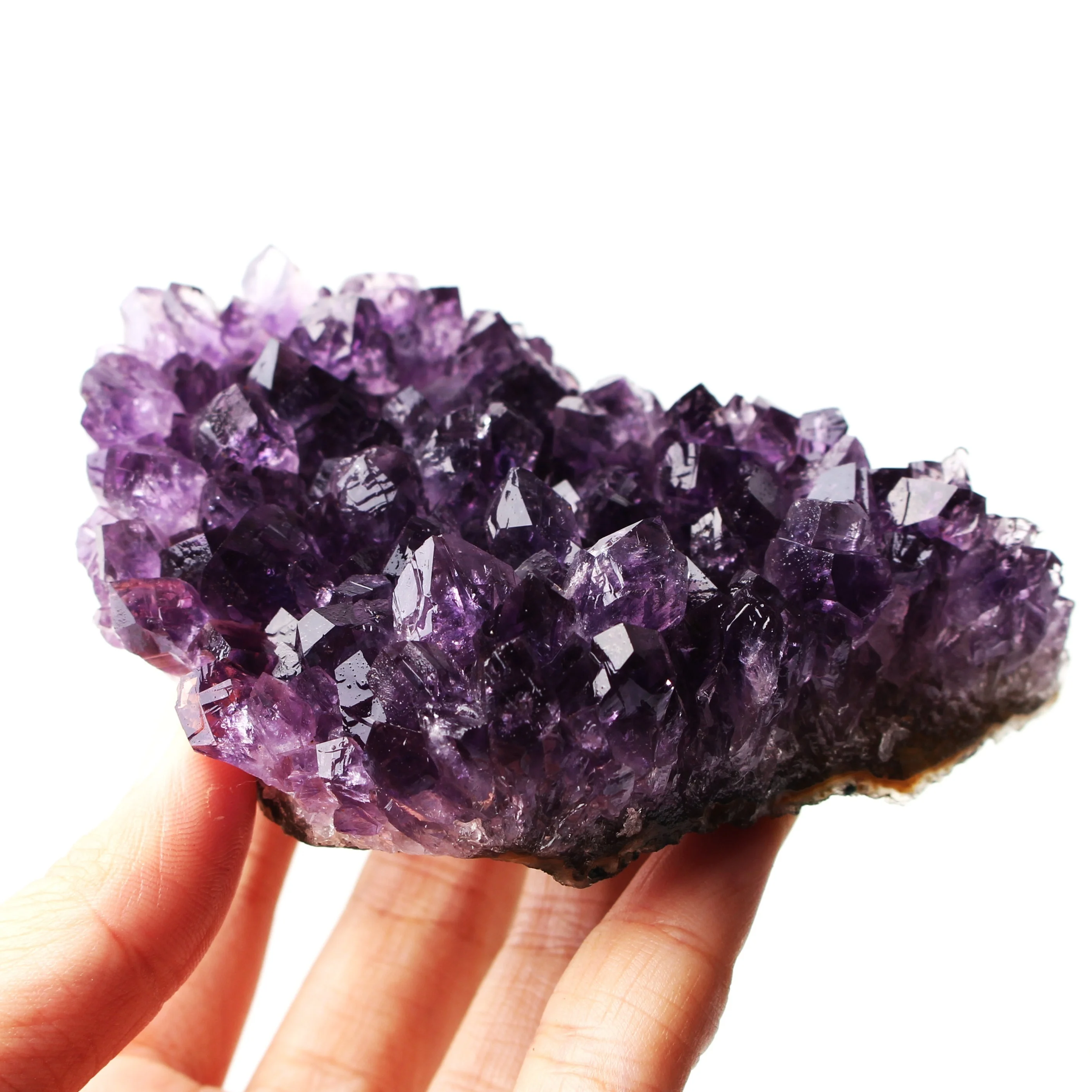 1 шт. Натуральный Необработанный аметист кластер Vug фиолетовый кварцевый