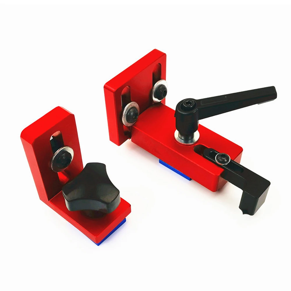

Fixed T-Slot Miter Track Stop Locator Sliding Brackets Woodworking Rail Retainer Chute Backing Connector Wood Working Tool
