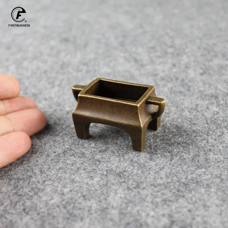 Винтажная латунная курильница подставка для благовоний из чистой меди с