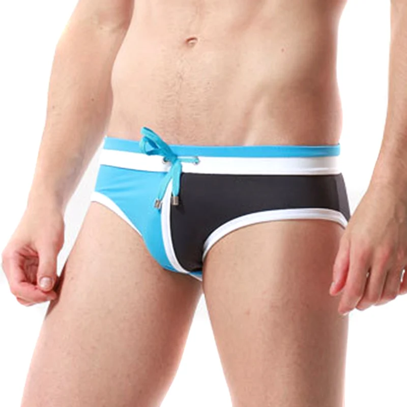 

Men Swimwear Bikini Swimsuit Gay Man Patchwork Swimwear Mens Swim Wear Board Shorts Swim Shorts Low Rise Swimming Brief