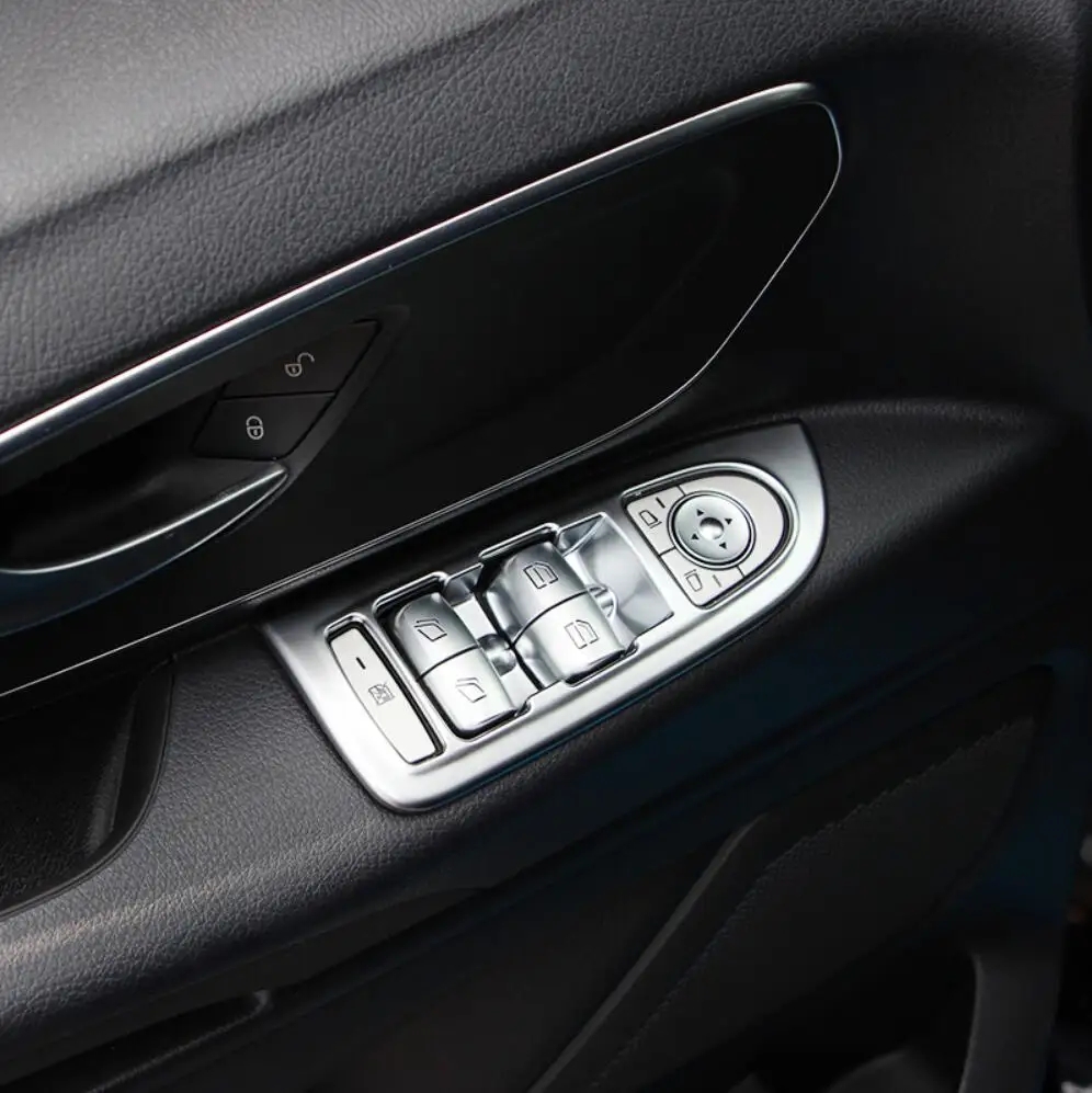 

Для Mercedes-Benz Vito (W447) 2014-2017 2018 новый стиль матовые аксессуары для межкомнатных дверей и окон регулятор крышки обшивки 4 шт.