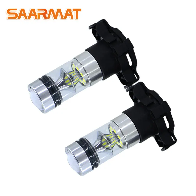

2X 100w Error Free PY24W LED Bulbs For BMW Front Turn Signal Lights, Fit E90/E92 3 Series, F10/F07 5 Series, E83 E70 X5 E71 etc