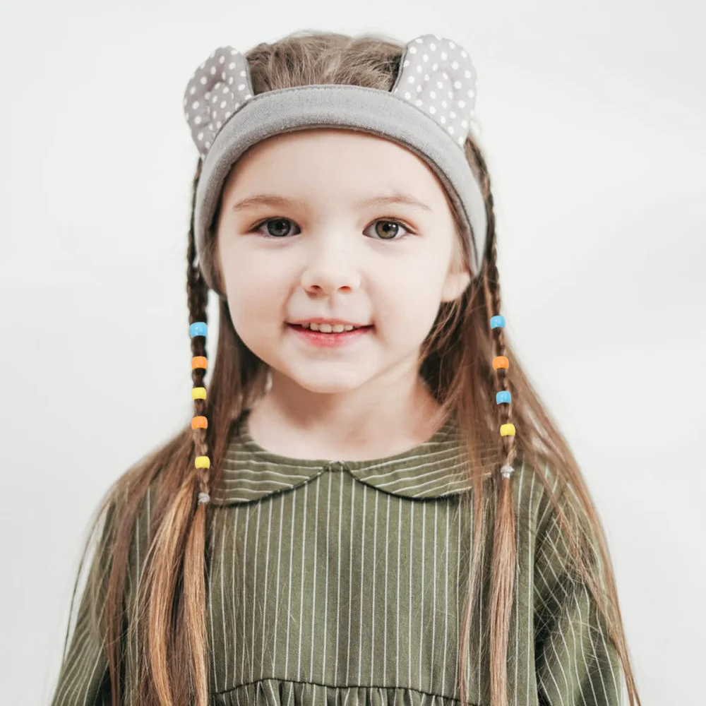 

12PCS Lovely Pull Hair Needle Portable Hair Braid Needle Manual Hair Bun Tool Special Braid Hair Tool for Kids Use with Beads