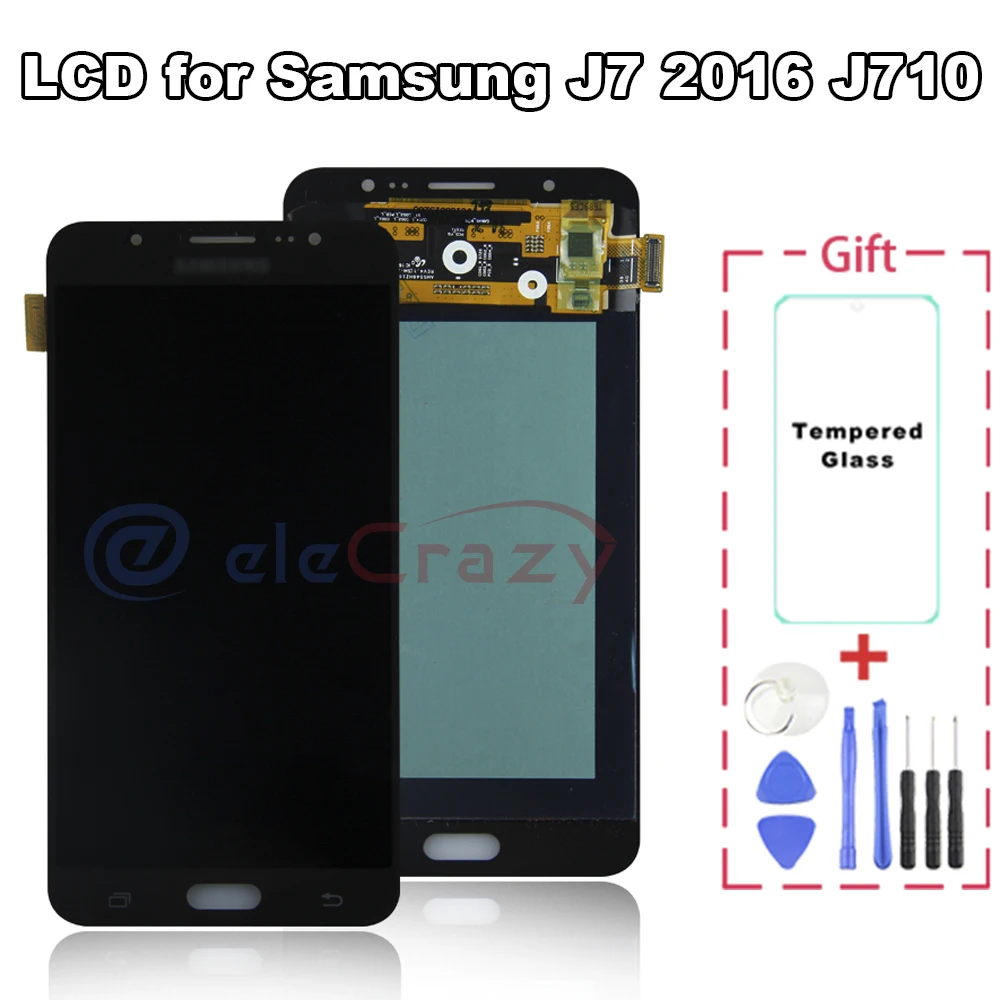 Оригинальный ЖК дисплей для Samsung Galaxy J7 2016 J710 J710FN J710F J710M сенсорный экран дигитайзер