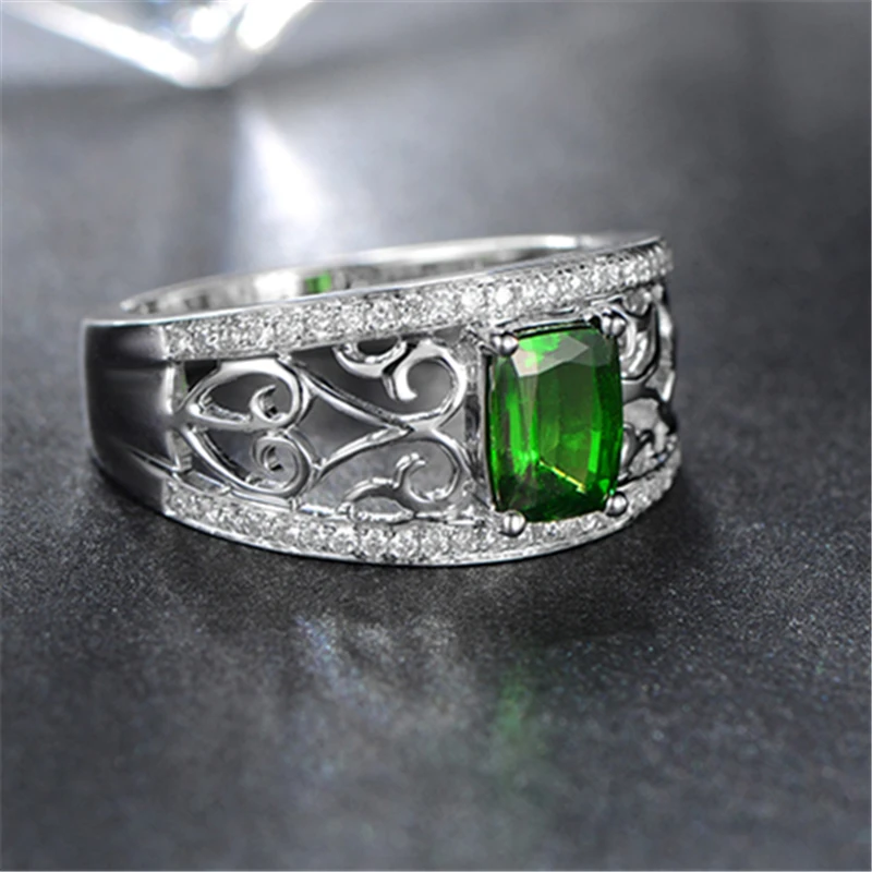 New Silver Ring Classic Simple Beautiful Temperament Girl Inlaid Zircon Hand Jewelry Gift | Украшения и аксессуары