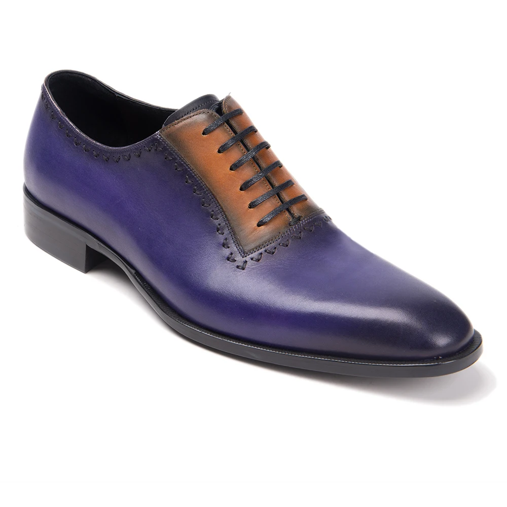 Туфли оксфорды мужские из натуральной кожи модные под заказ классические для