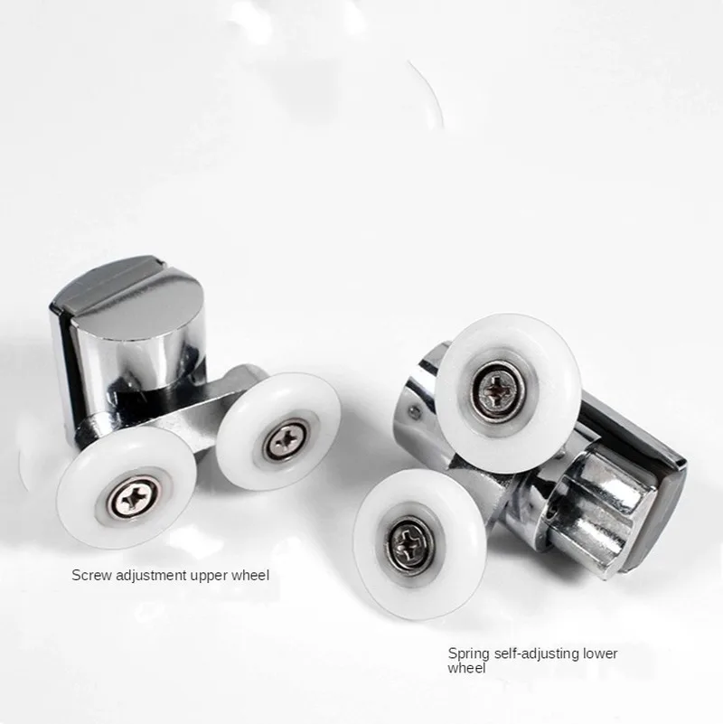 4 шт./компл. ролики для душевой двери двойные верхние одинарные нижние 23 мм