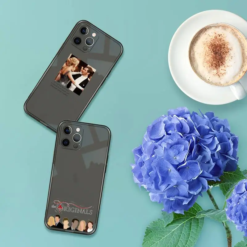 

Vampire Diaries Phone Case For iPhone 12 11 8 7 se 2020 pro X XS XR MAX Plus Black Transparent Cover
