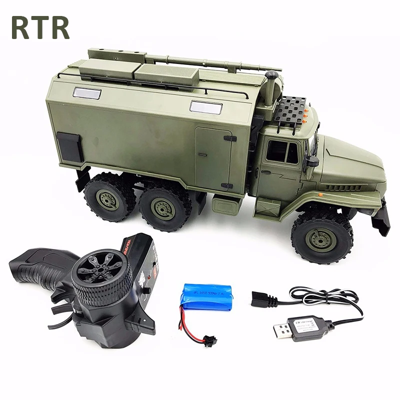 WPL B36 1/16 советская Урал пульт дистанционного управления военный командный грузовик 6 Привод 0ff-road RC Военный Грузовик Рок Гусеничный комплект RTR