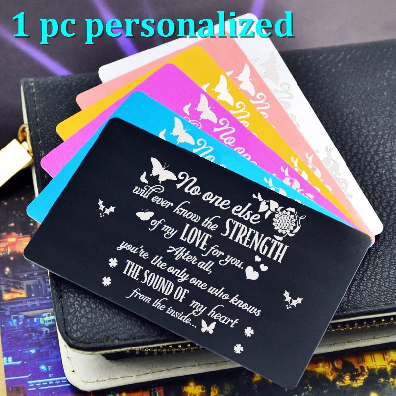 Персонализированный Металлический бумажник вставка для карт пользовательская