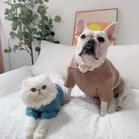 fashion pet bottoming shirt teddy warm sweater puppy solid color clothes knitted pet pullovers pet dog clothes xs xxl