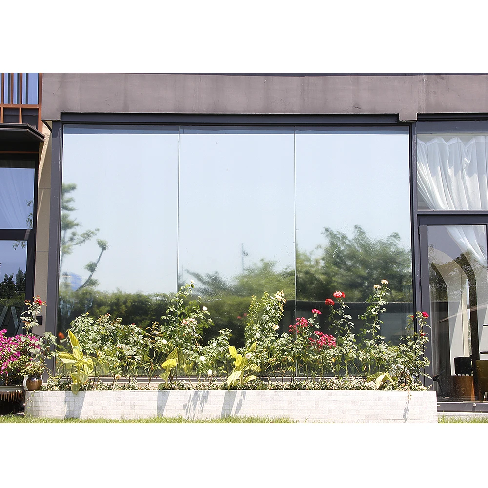 SUNICE One Way Window Film Static Privacy Mirror Tint Reflective Silver&ampSilver Home 50cmX700cm | Дом и сад