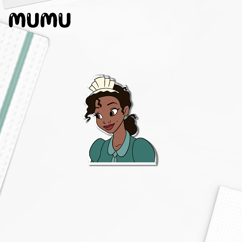 Новинка 2021 булавка на лацкан принцессы и лягушки Акриловые Броши Tiana ручной