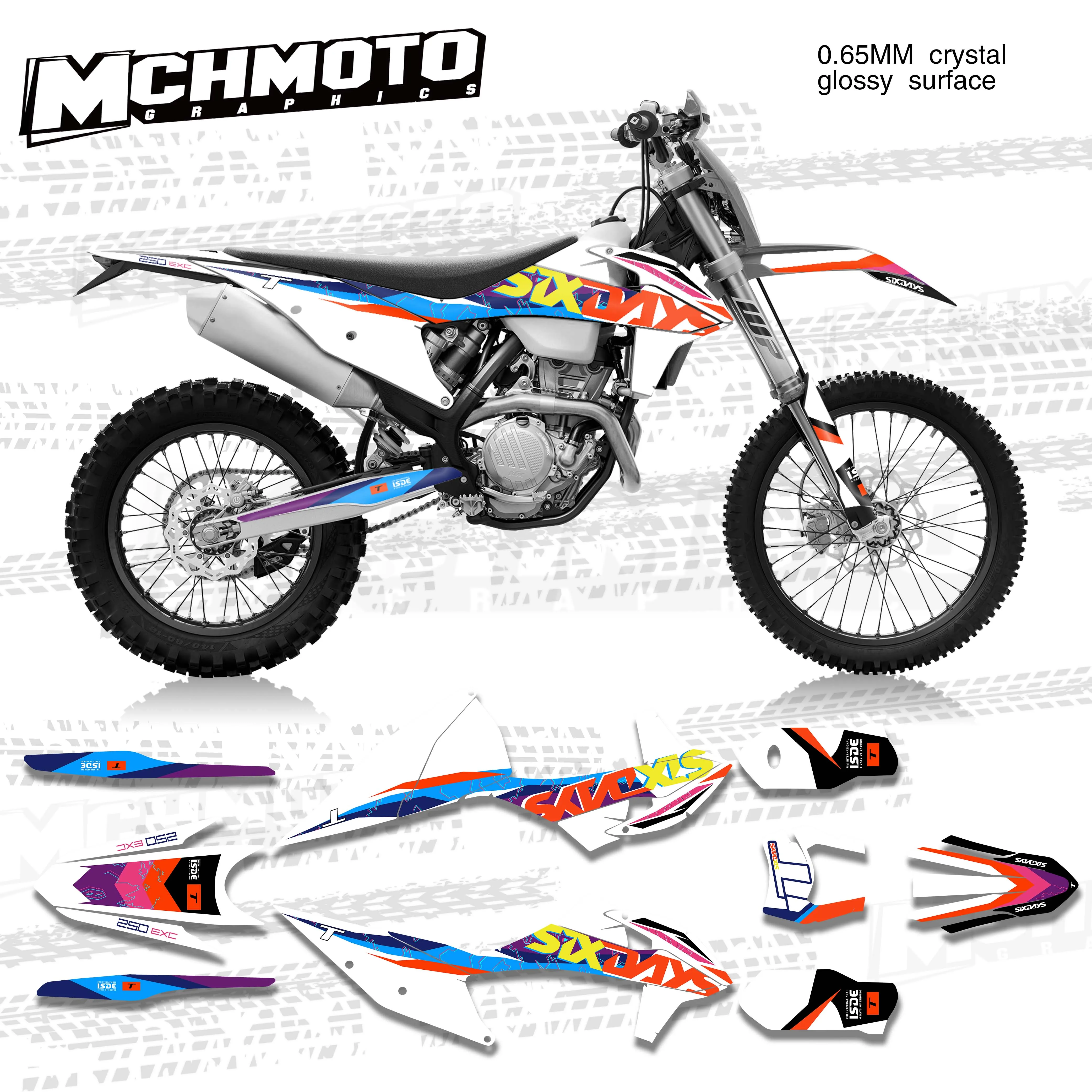 Графические наклейки для мотоцикла MCHMFG Team Наклейки DECO Dekor KTM EXC EXCF XC XCF 2020 2021 SX SXF