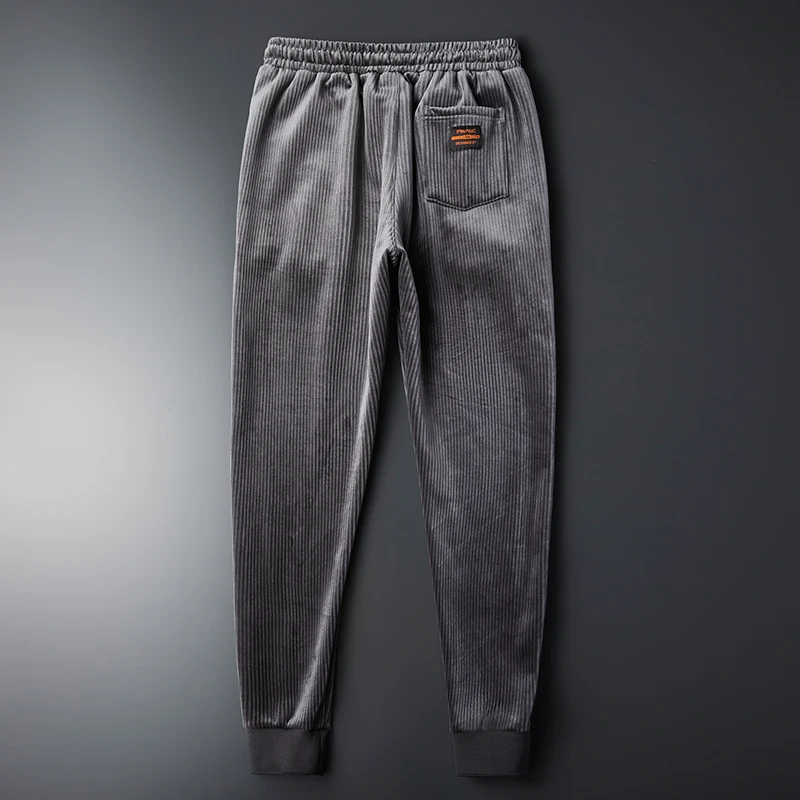 2019 зимние вельветовые штаны мужские толстые теплые Модные Повседневные