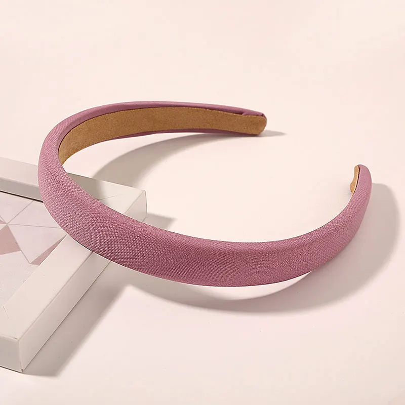 

Solid Candy Color Headband Sponge Non-slip Hair Hoop Handmade Solid Color Soft Hairband Headwear Women Fashion Hair Accessories