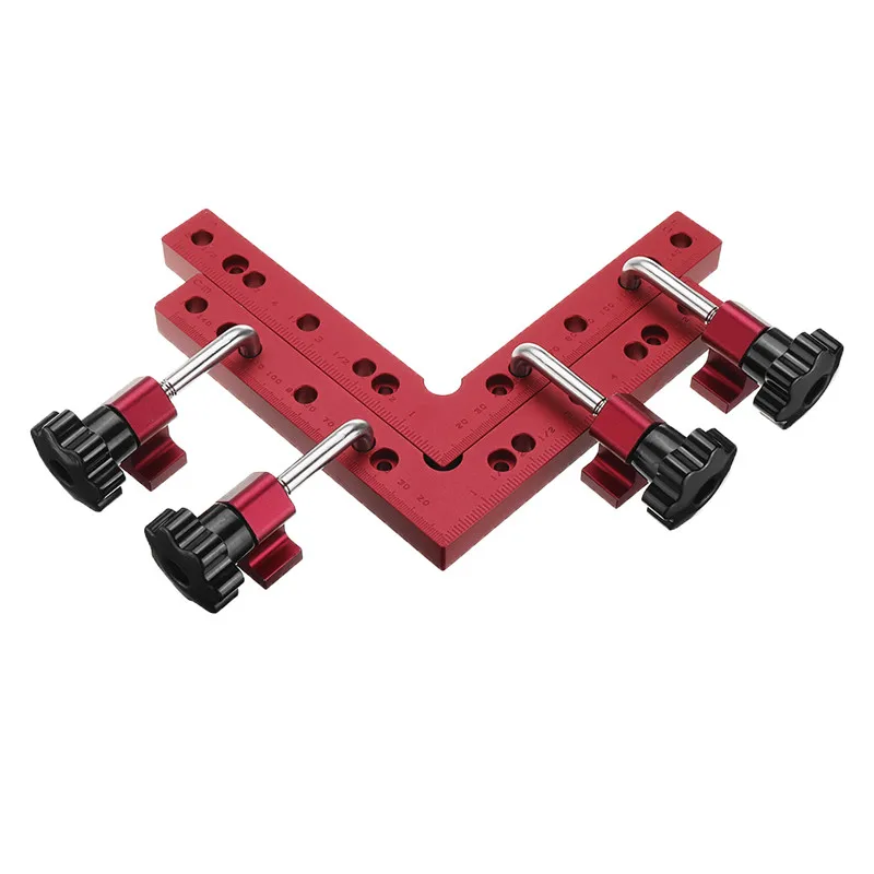

6PC 90 L-shaped Auxiliary Clamps Splicing Plates Positioning Plates Fixing Clamps Carpenter's Square Ruler Woodworking Tools