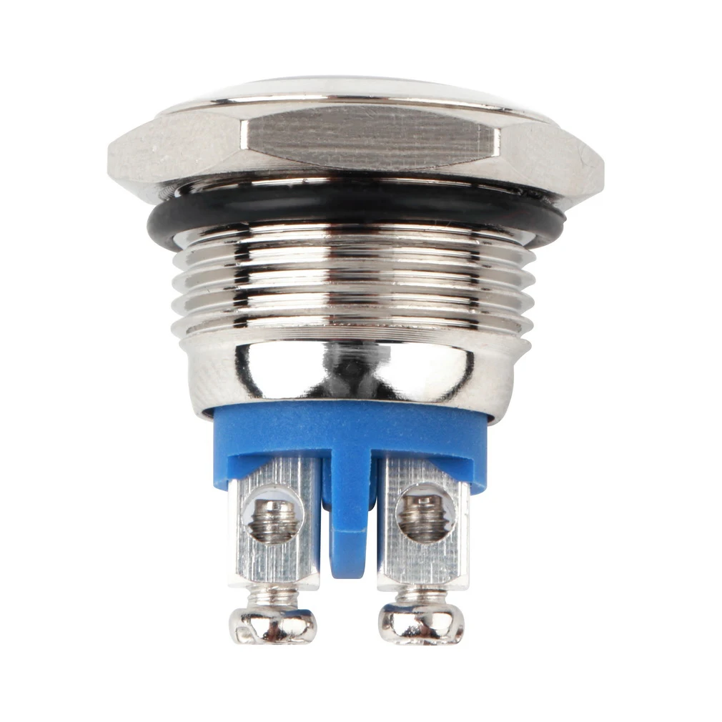 

16mm Professional Start Horn Button Momentary Nickel Plated Brass Waterproof Metal Push Button Practical Car Engine Power Switch