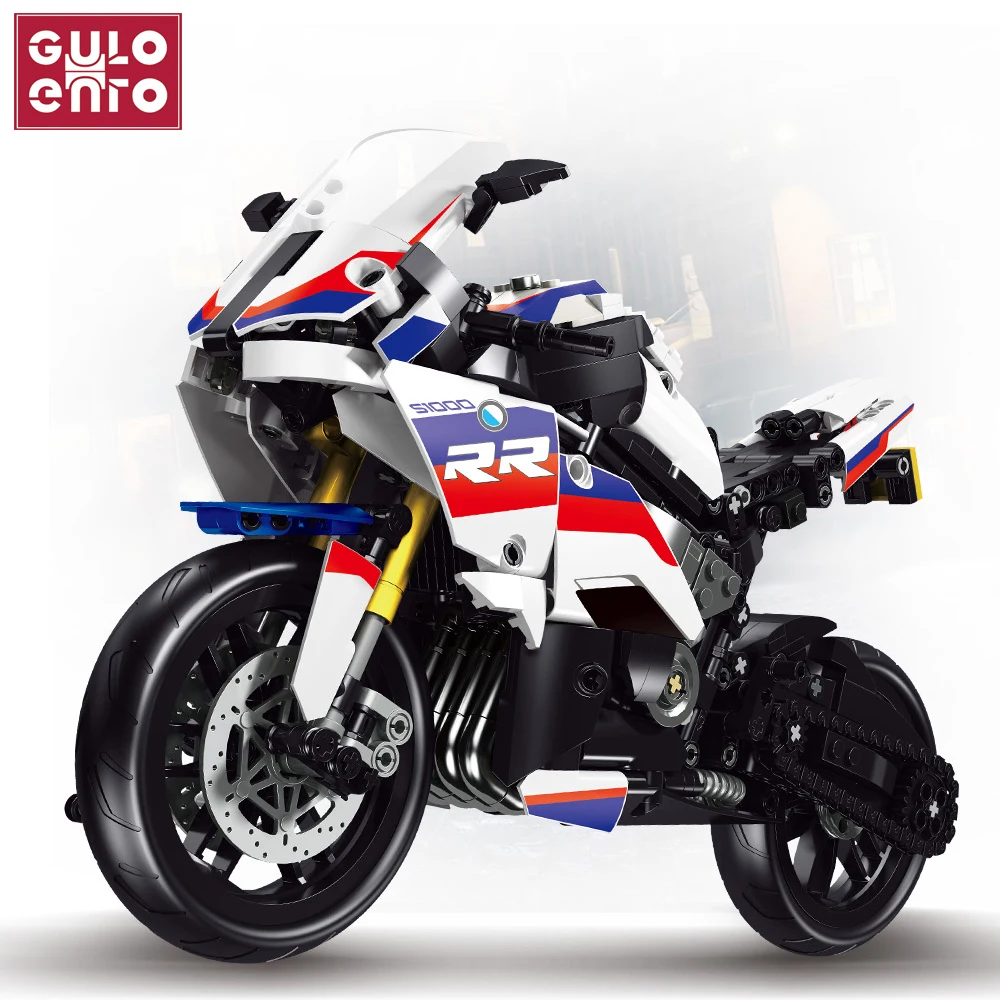 826 шт S1000RR Супер гоночный мотоцикл высокотехнологичные строительные блоки