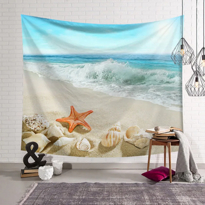 

Psychedelic Celestial Mandala Ocean starfish Tapestry Wall Hanging Large Indian Bohemian Hippy Tapestries Cloth Decor