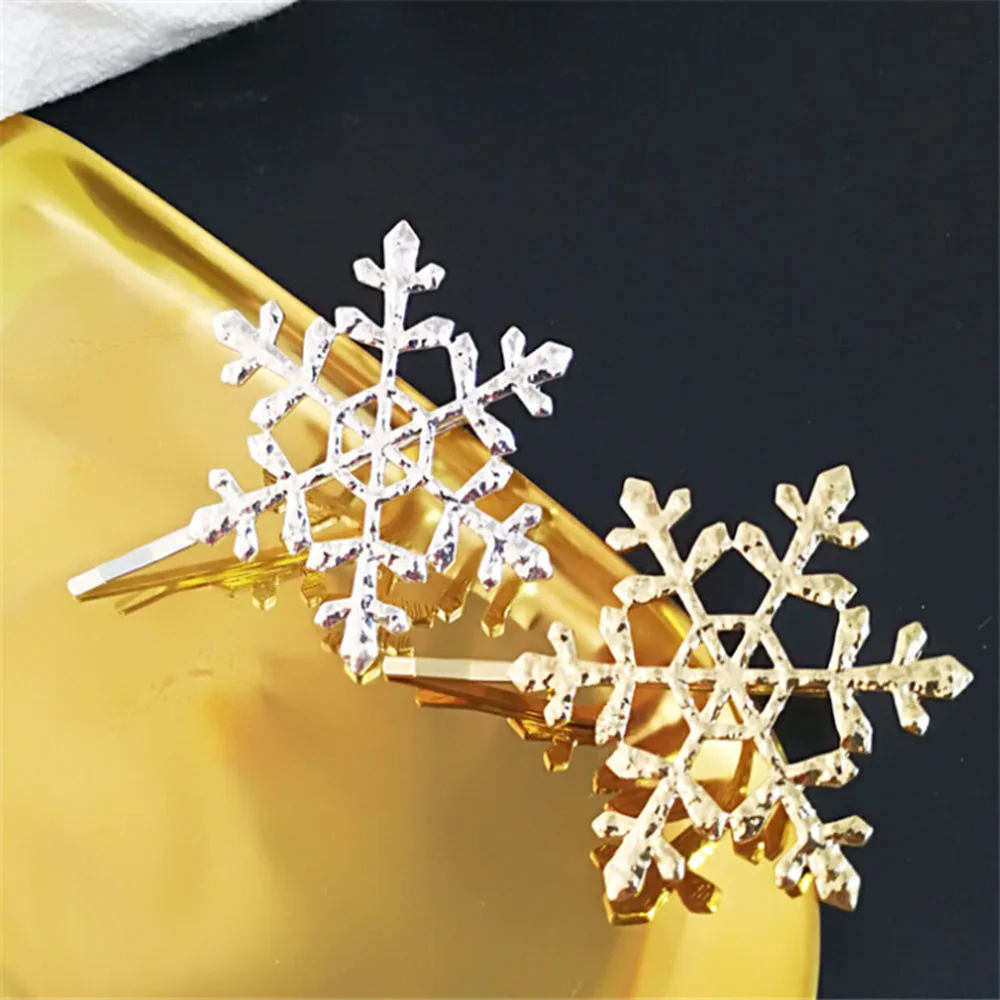Аксессуары для волос украшения женщин девушек невесты снежинки серебряные