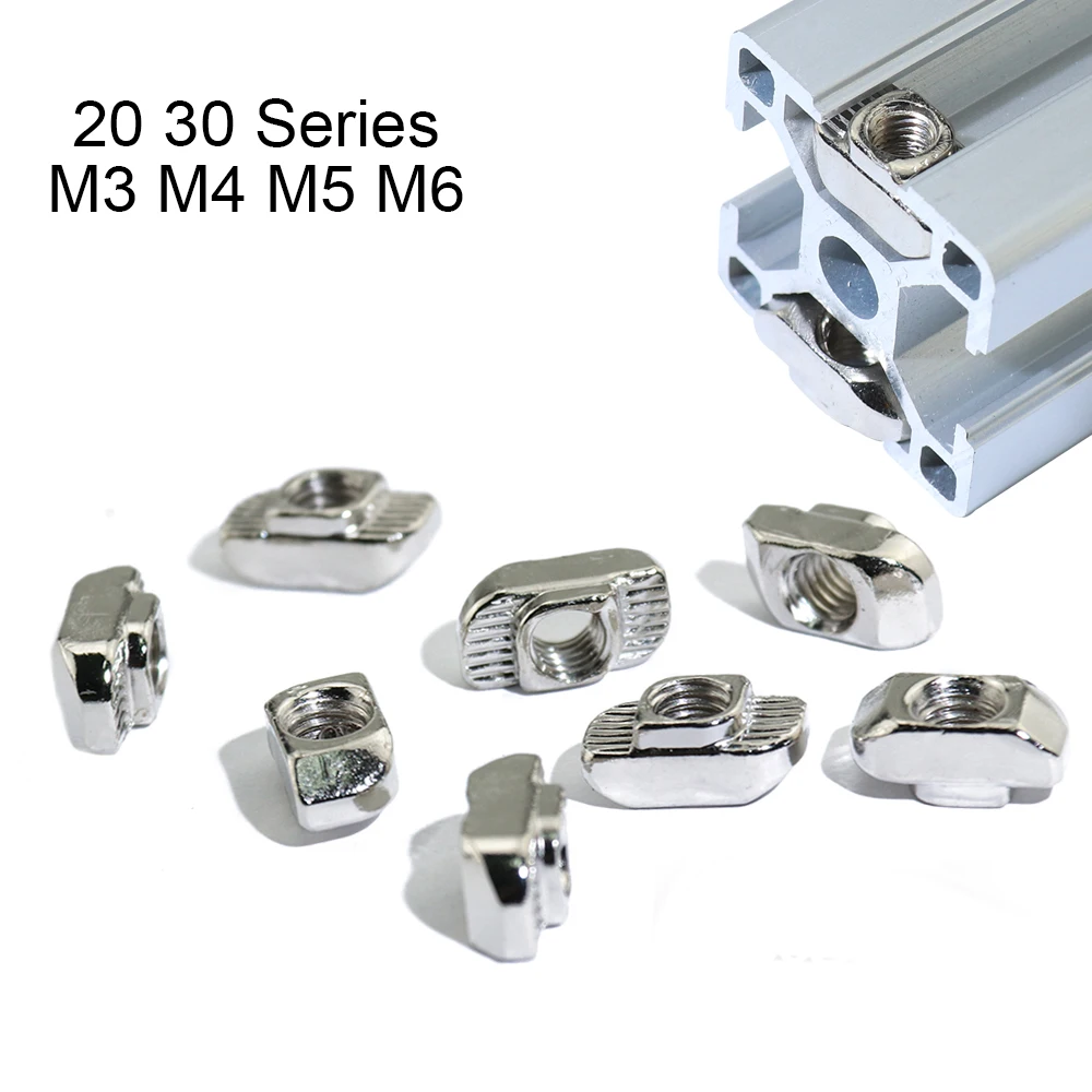 Гайка крепежная с Т-образной головкой для алюминиевого экструзионного профиля