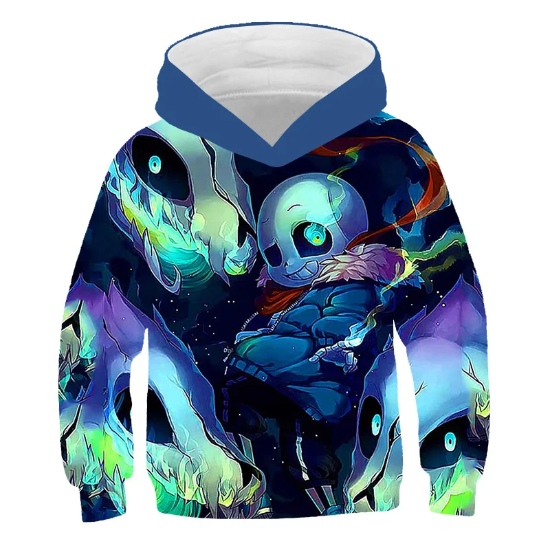 Толстовки с изображением черепа Undertale 2021 новый дизайн рисунком Санс 3D печать