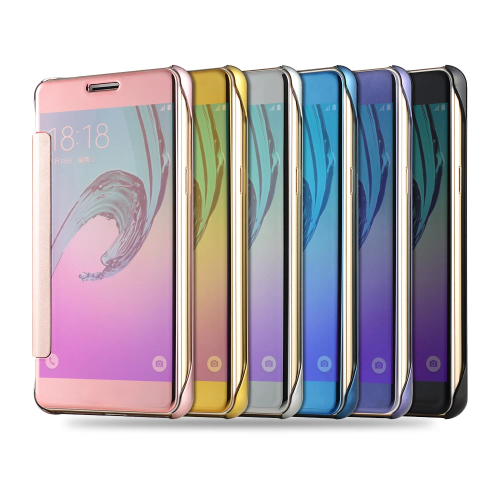 Чехлы для Samsung Galaxy S7 S6 Edge A3 A5 A7 2016 J1 J3 J5 J7 Роскошные Смарт с откидной крышкой тонкий
