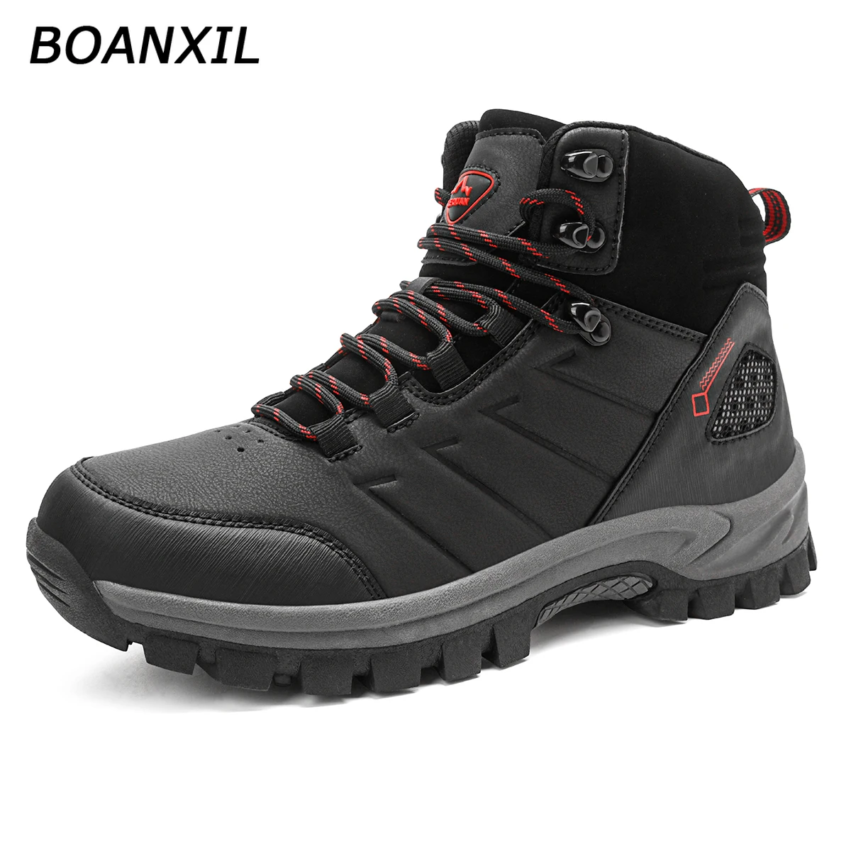 BOANXIL Men New Arrival Classics Style Hiking Anti-Slip Mens Shoes Climbing Trekking Shoes Men's Boots Walking Outdoor Shoes