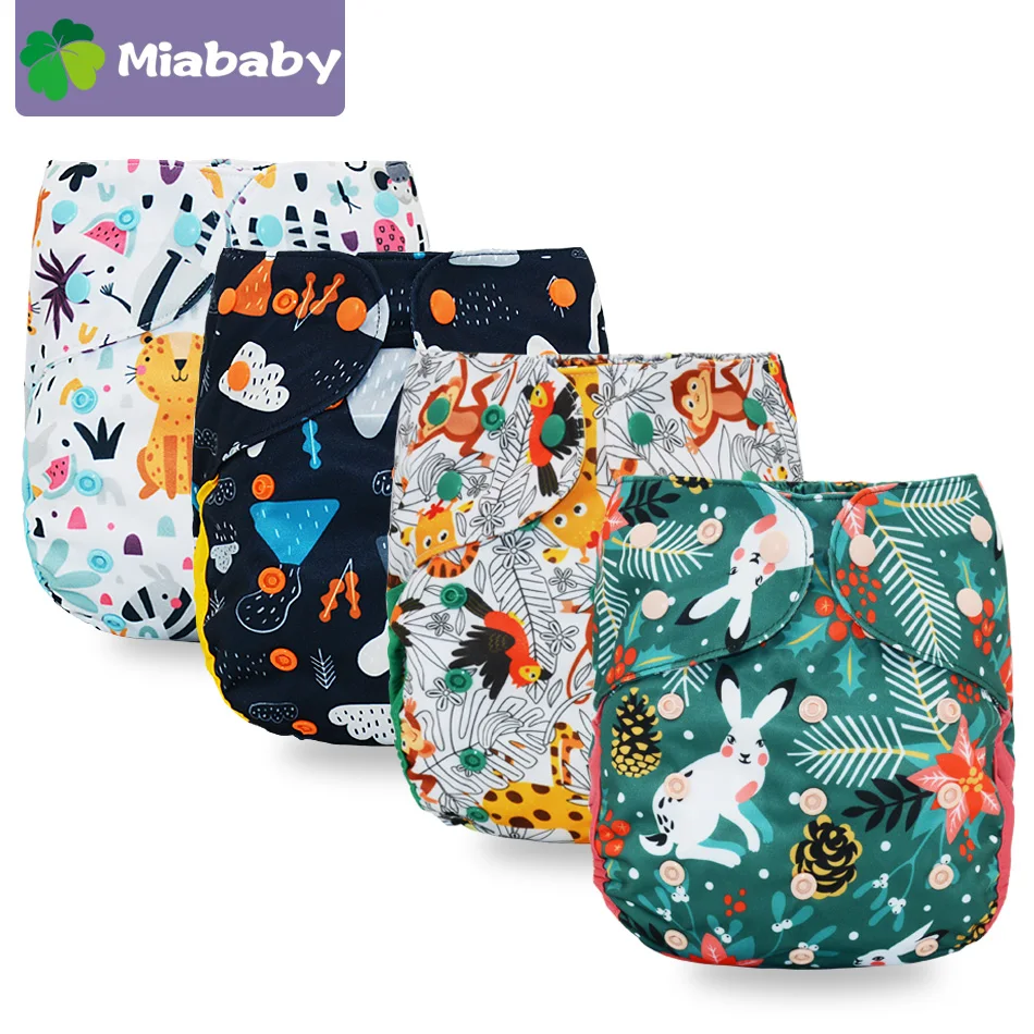 

Miababy ECO-friendly Big XL Cloth Diapers for children Cover for Baby 2 Years and Older, ,Adjustable Cloth Nappy