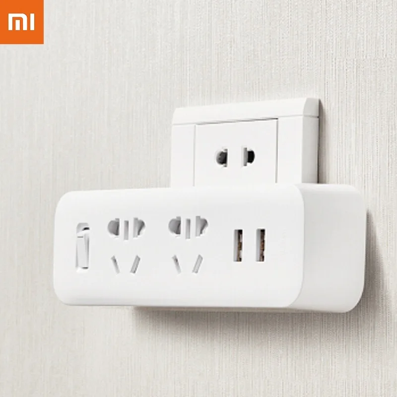 

Оригинальный двухпозиционный/двойной USB-конвертер Xiaomi Mijia, защитный дверной встроенный медный ремневой конвертер