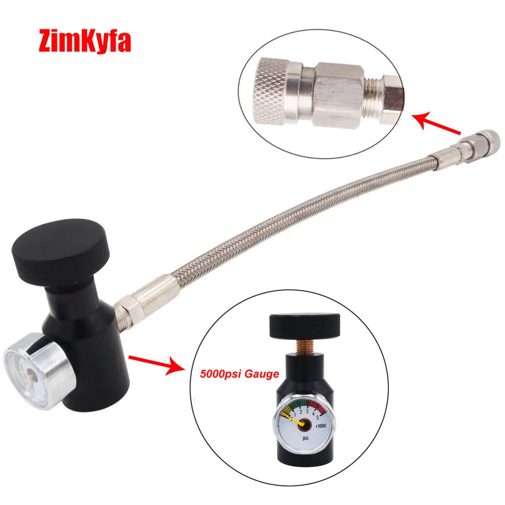 Пейнтбол PCP воздушные винтовки заполняющий адаптер W/20 &quotплетеный шланг и 3000psi