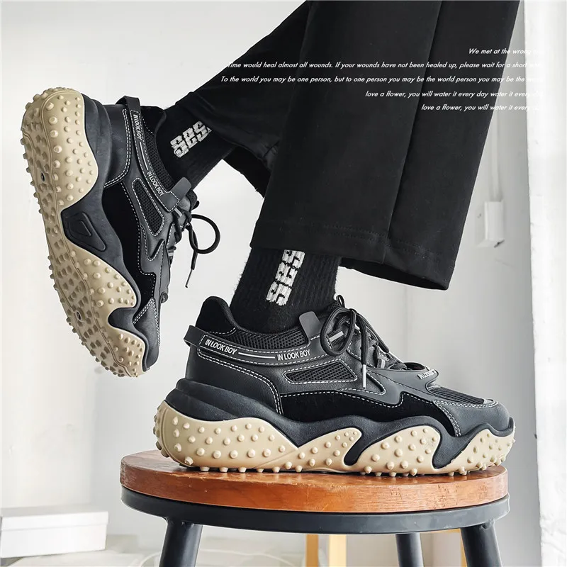 

New Men's Sneakers Breathable Casual Shoes Personalized Non-slip Sole Fashion Comfortable Sports Shoes All-match Men Shoes