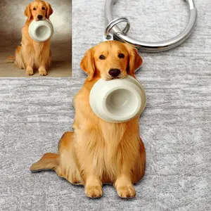 Брелок с изображением собаки, брелок с фото на заказ, брелок с изображением кошки, подарок для любителей животных