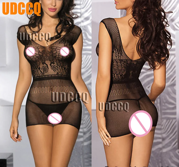 Женское боди комбинезон сетчатый с цветочным рисунком соблазнительное ночное